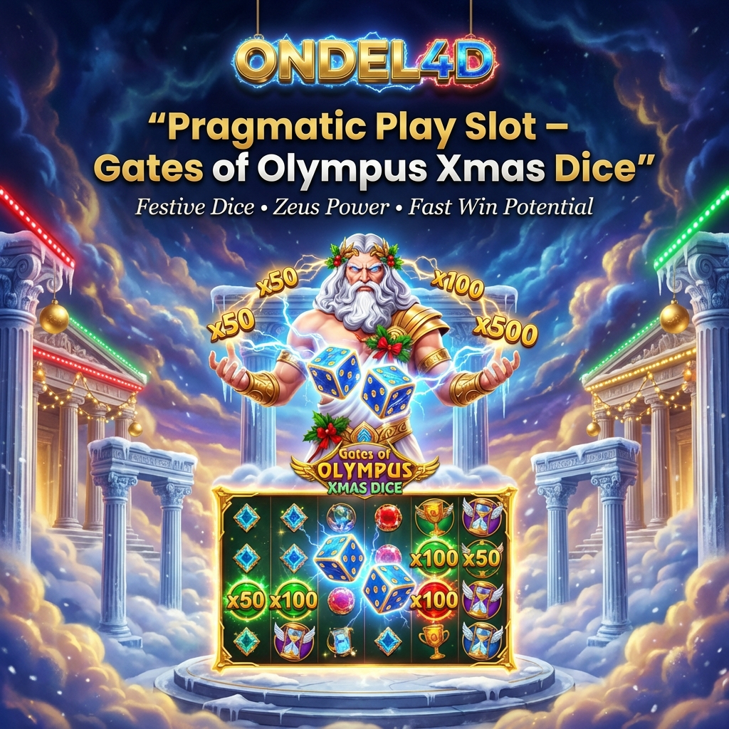 Gates of Olympus Xmas Dice Pragmatic Play di ONDEL4D: Zeus Rayakan Natal dengan Dadu Petir, Tips Bermain Gates of Olympus Xmas Dice
